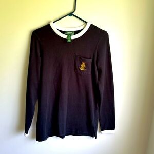 Lauren Ralph Lauren Long Sleeve Men’s Size Small Navy Knit Pullover.